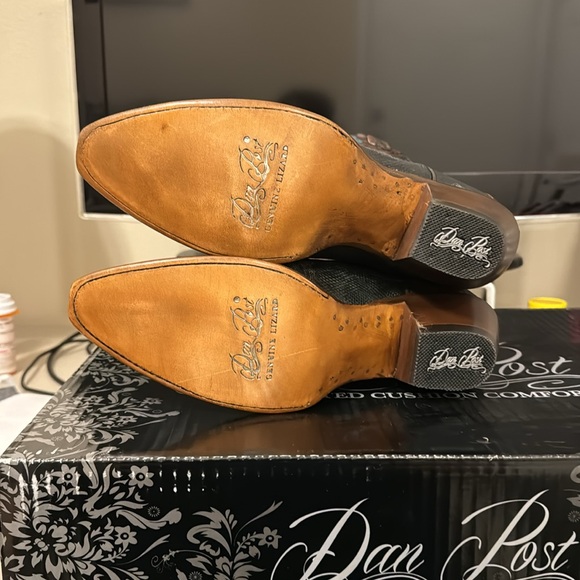 🌟Dan Post ‘Drifter’ LIZARD skin Multicolor western cowgirl boots🌟size 9.5 - Picture 7 of 9